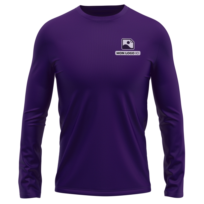 T-Shirt Manches Longues de qualité supérieure - Marquez votre T-Shirt Manches Longues avec votre Logo d'Entreprise (matériau de personnalisation haut de gamme, imprimé en France)