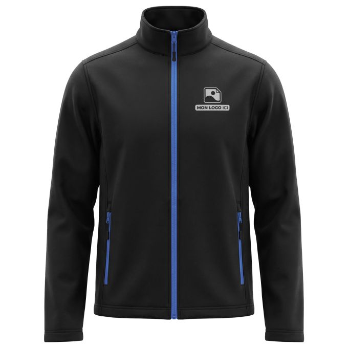 Veste Softshell Manches Longues pour Homme de qualité supérieure - Marquez votre Veste Softshell Manches Longues pour Homme avec votre Logo d'Entreprise (matériau de personnalisation haut de gamme, imprimé en France)