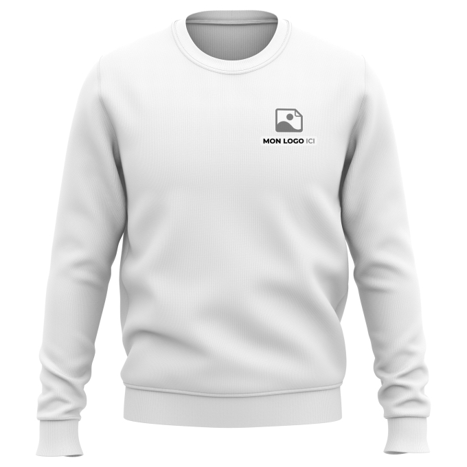 Sweat Classique de qualité supérieure - Marquez votre Sweat Classique avec votre Logo d'Entreprise (matériau de personnalisation haut de gamme, imprimé en France)
